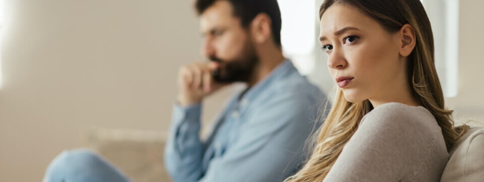 Woman and man in counseling session