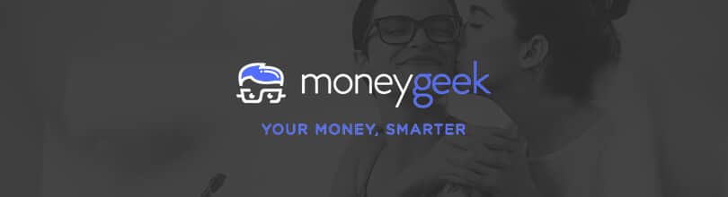 Money Geek logo on top of image of lesbian couple