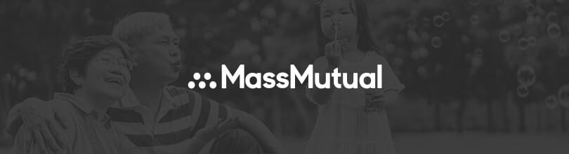 Mass Mutual logo over image of grandparents