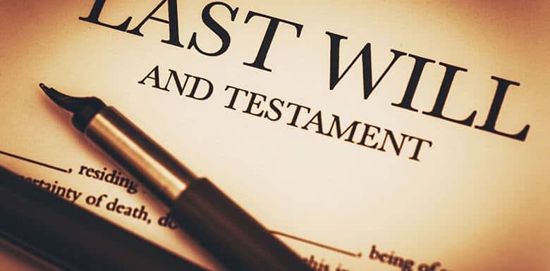 Last Will and Testament paperwork