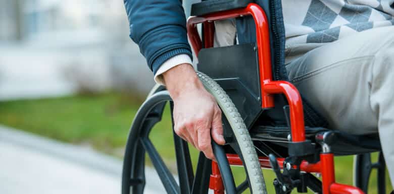 Person using wheelchair