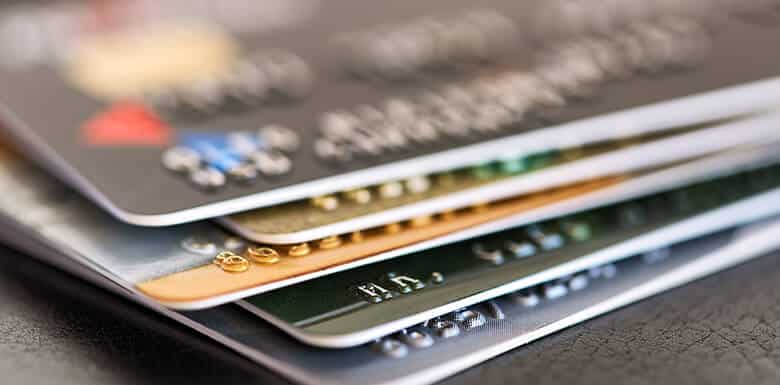 Stack of credit cards