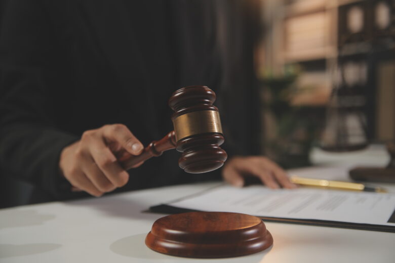 A Wake County judge prepares to hit their gavel, closing the divorce trial for a Cary man and his now ex-wife.